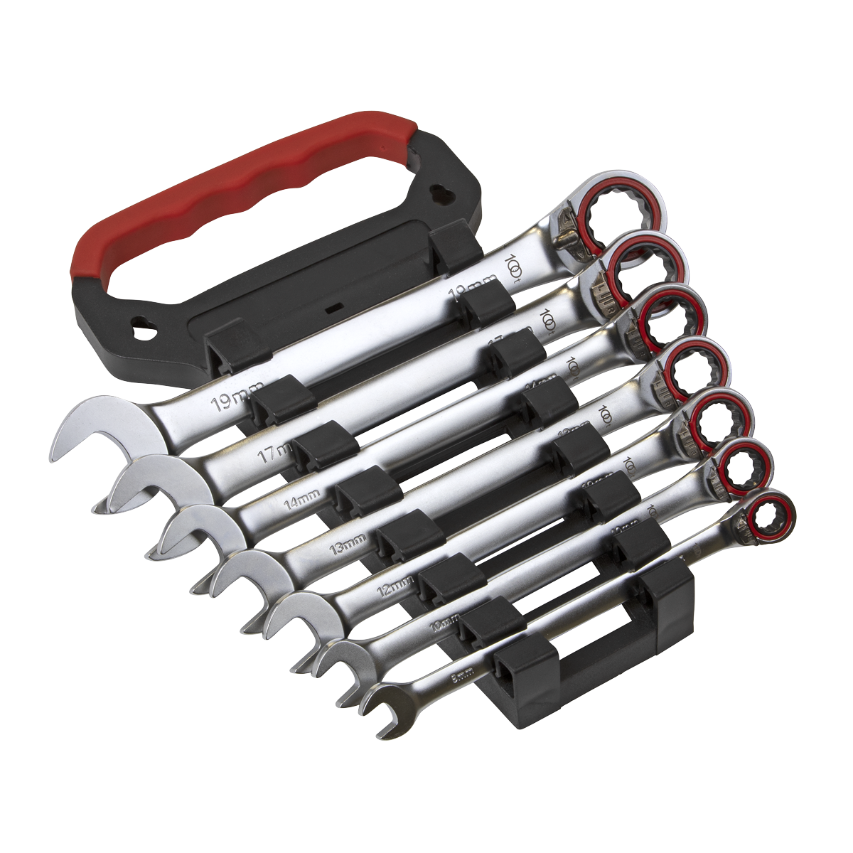 7pc Reversible Combination Ratchet Spanner Set - Platinum Series