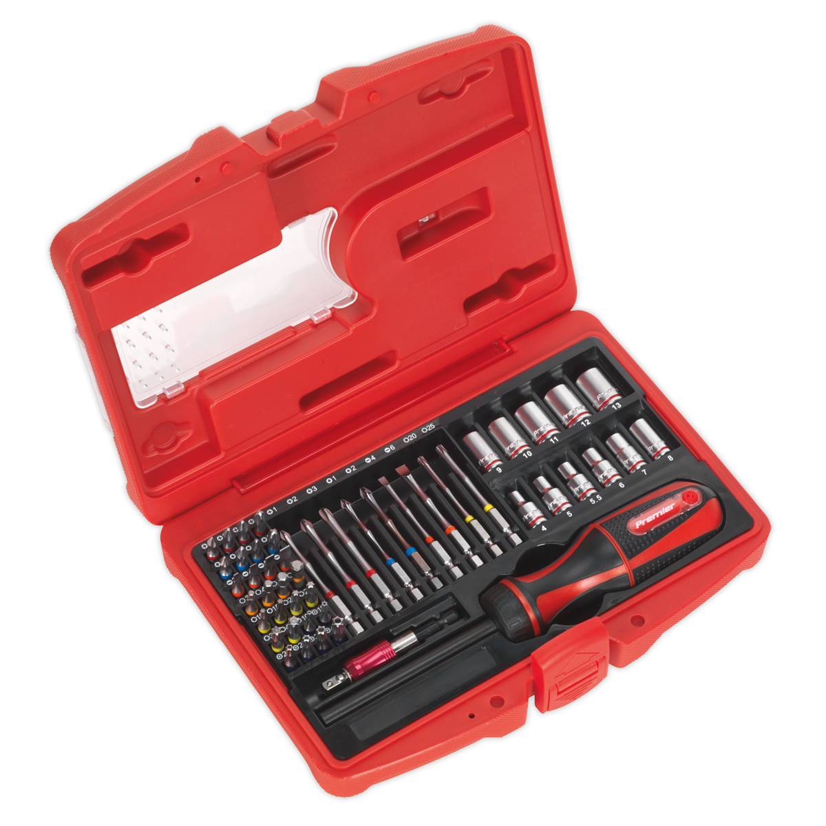 51pc Fine Tooth Ratchet Screwdriver Socket & Bit Set