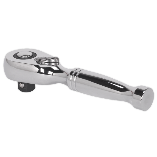 3/8"Sq Drive Stubby Pear-Head Ratchet Wrench - Flip Reverse