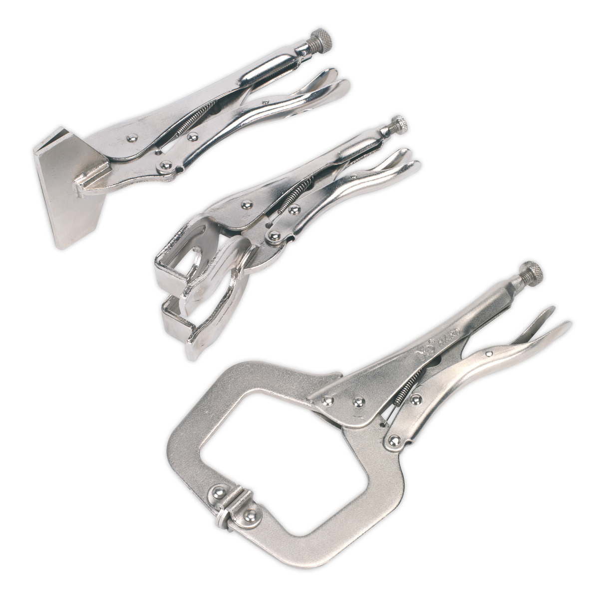 3pc 'C' Clamp & Welding Clamp Set