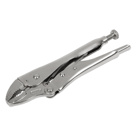 185mm Locking Pliers Curved Jaws 0-38mm Capacity