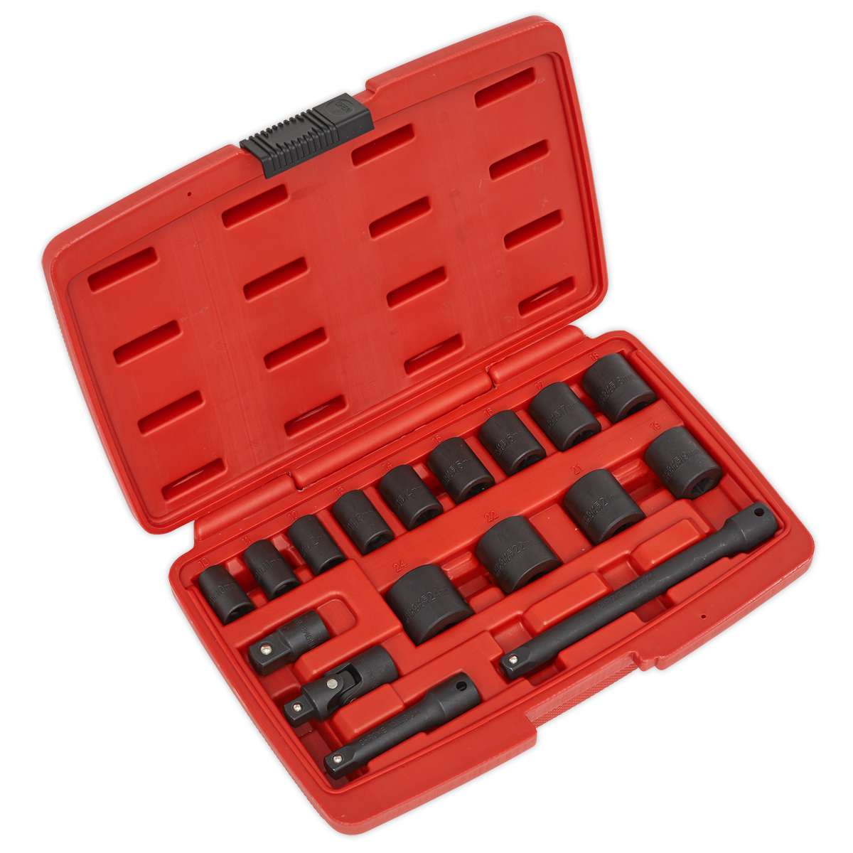 17pc 3/8"Sq Drive Impact Socket Set