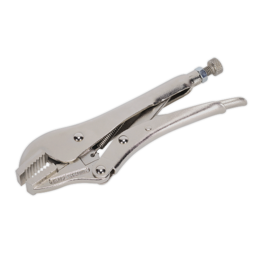 185mm Locking Pliers Straight Jaws 0-30mm Capacity