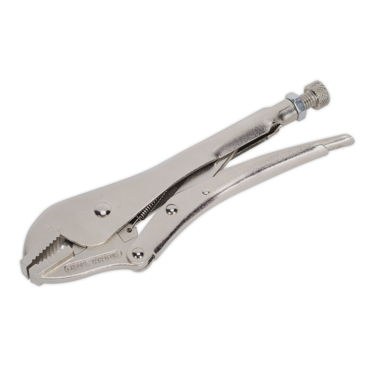 230mm Locking Pliers Straight Jaws 0-45mm Capacity