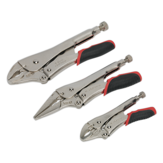 3pc Quick Release Locking Pliers Set