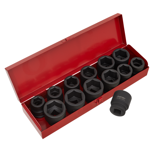 13pc 3/4"Sq Drive Impact Socket Set - Metric/Imperial