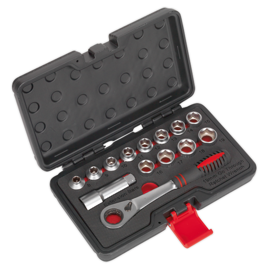 14pc Low Profile Go-Through Socket Set