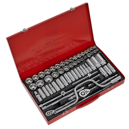 64pc 3/8" & 1/2"Sq Drive Socket Set - Metric/Imperial