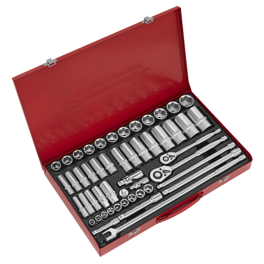 50pc 3/8" & 1/2"Sq Drive Socket Set