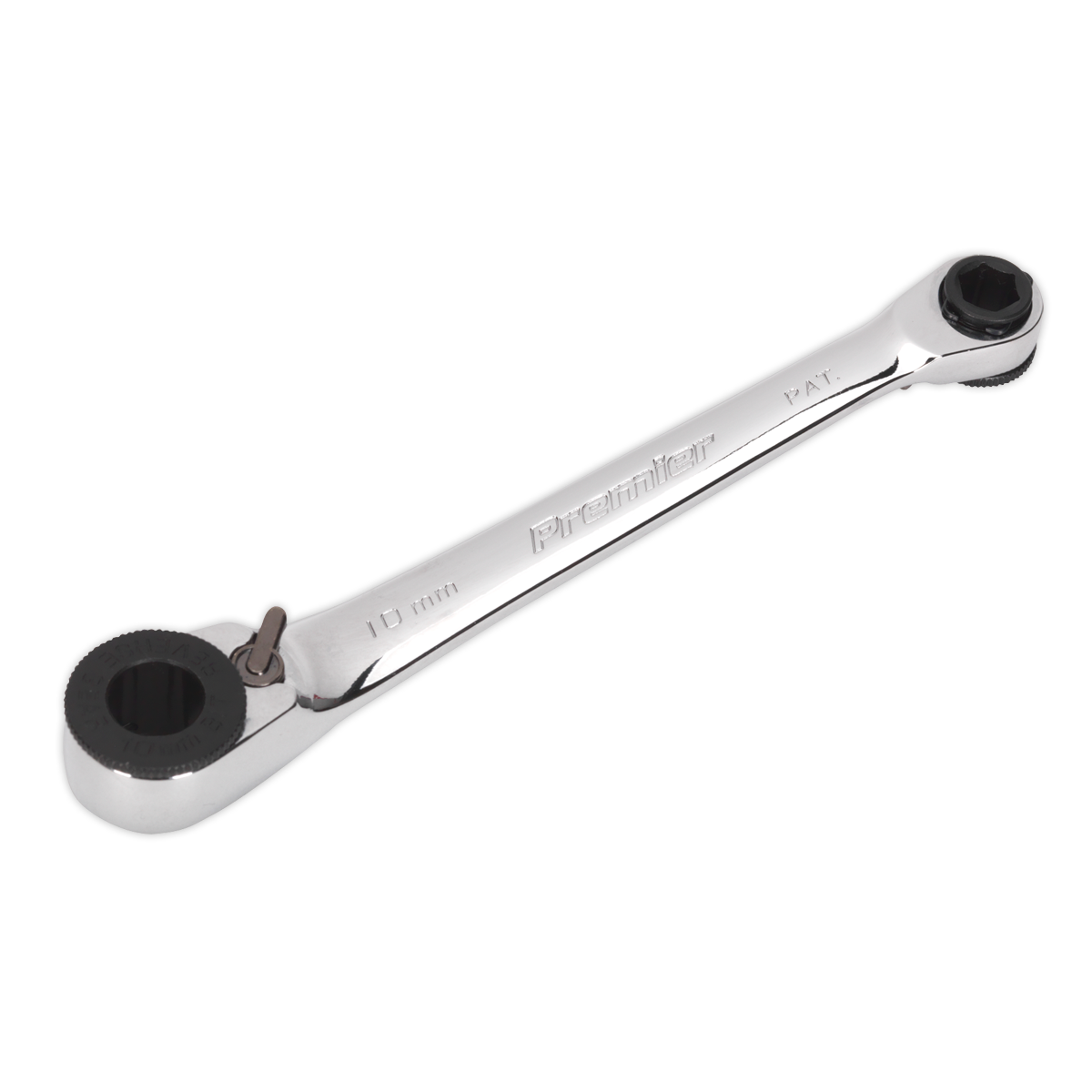 1/4"Hex x 10mm Hex Reversible Ratchet Spanner