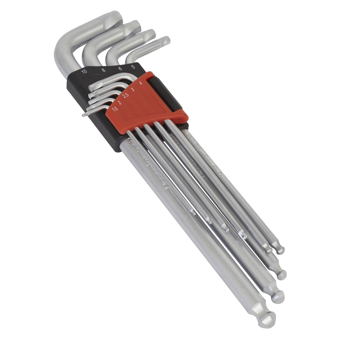 9pc Extra-Long Lock-On™ Ball-End Hex Key Set