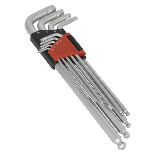 9pc Extra-Long Lock-On™ Ball-End Hex Key Set