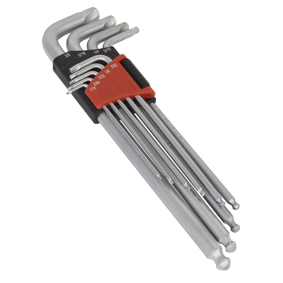 9pc Extra-Long Lock-On™ Ball-End Hex Key Set - Imperial