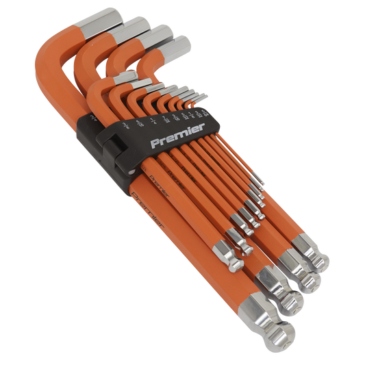 13pc Anti-Slip Jumbo Ball-End Hex Key Set - Imperial