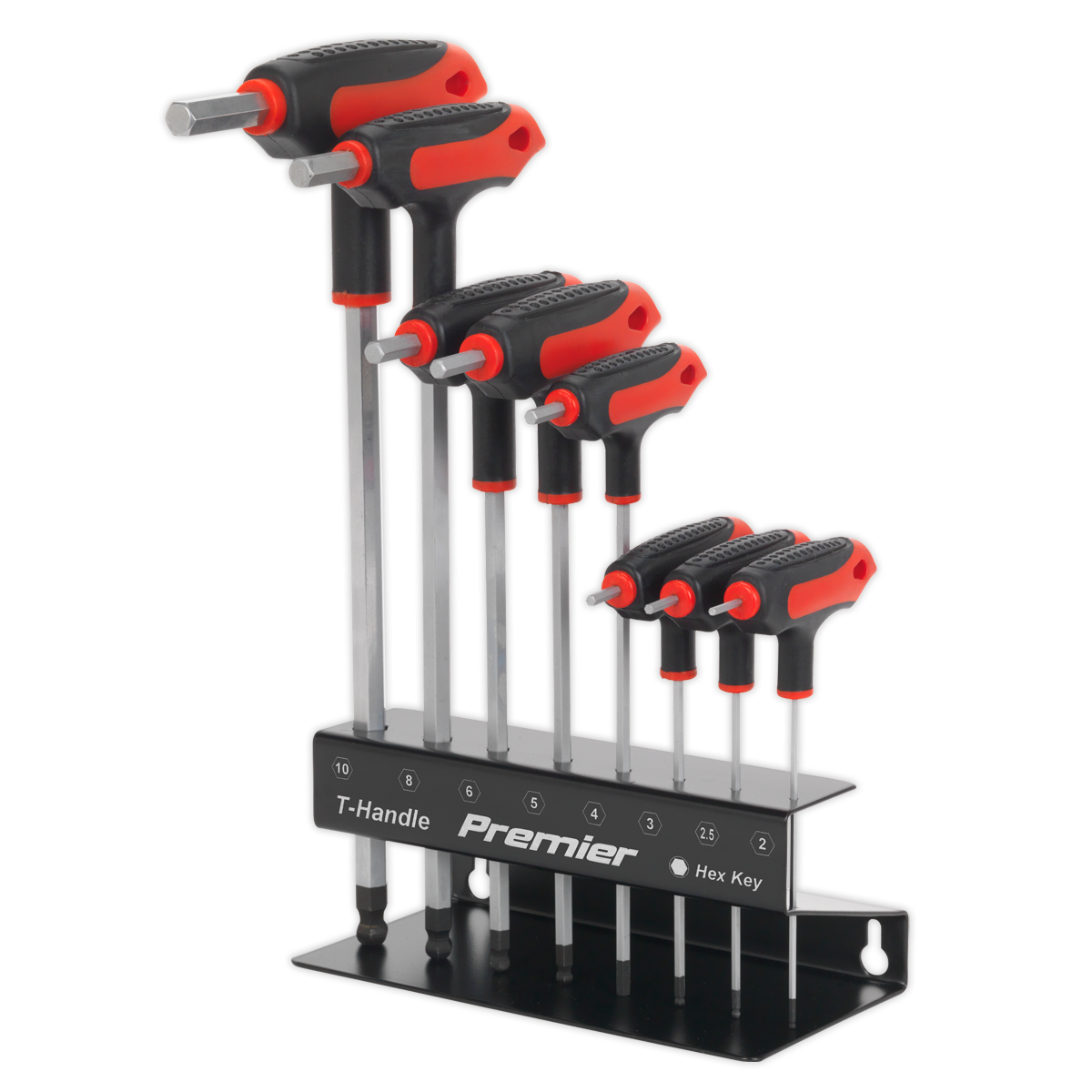 8pc T-Handle Ball-End Hex Key Set