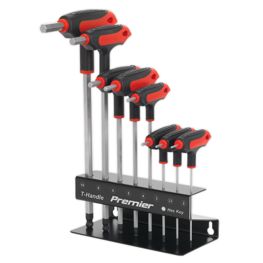 8pc T-Handle Ball-End Hex Key Set