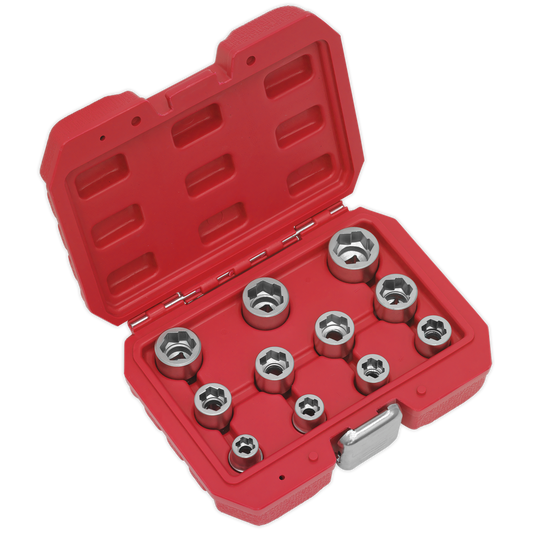 11pc 3/8"Sq Drive Bolt Extractor Set