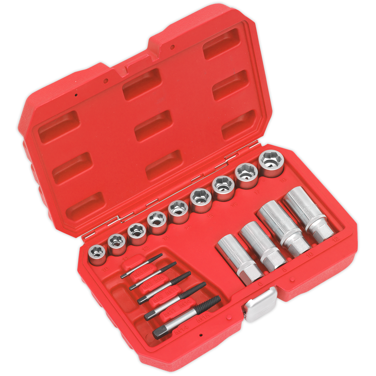 18pc Bolt, Stud & Screw Extractor Set