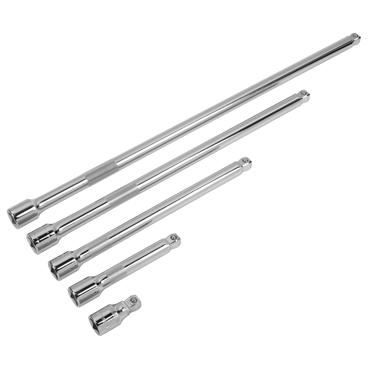 5pc 1/2"Sq Drive Wobble Extension Bar Set