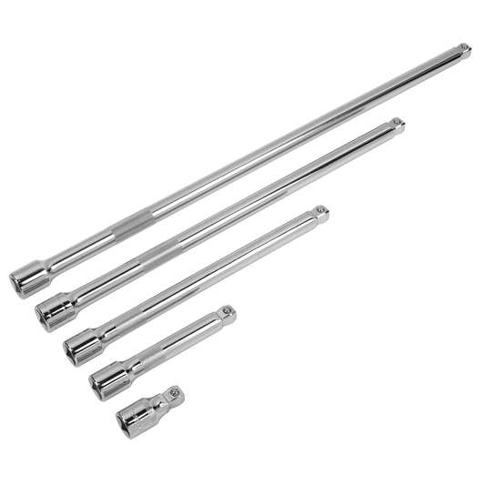 5pc 1/2"Sq Drive Wobble Extension Bar Set