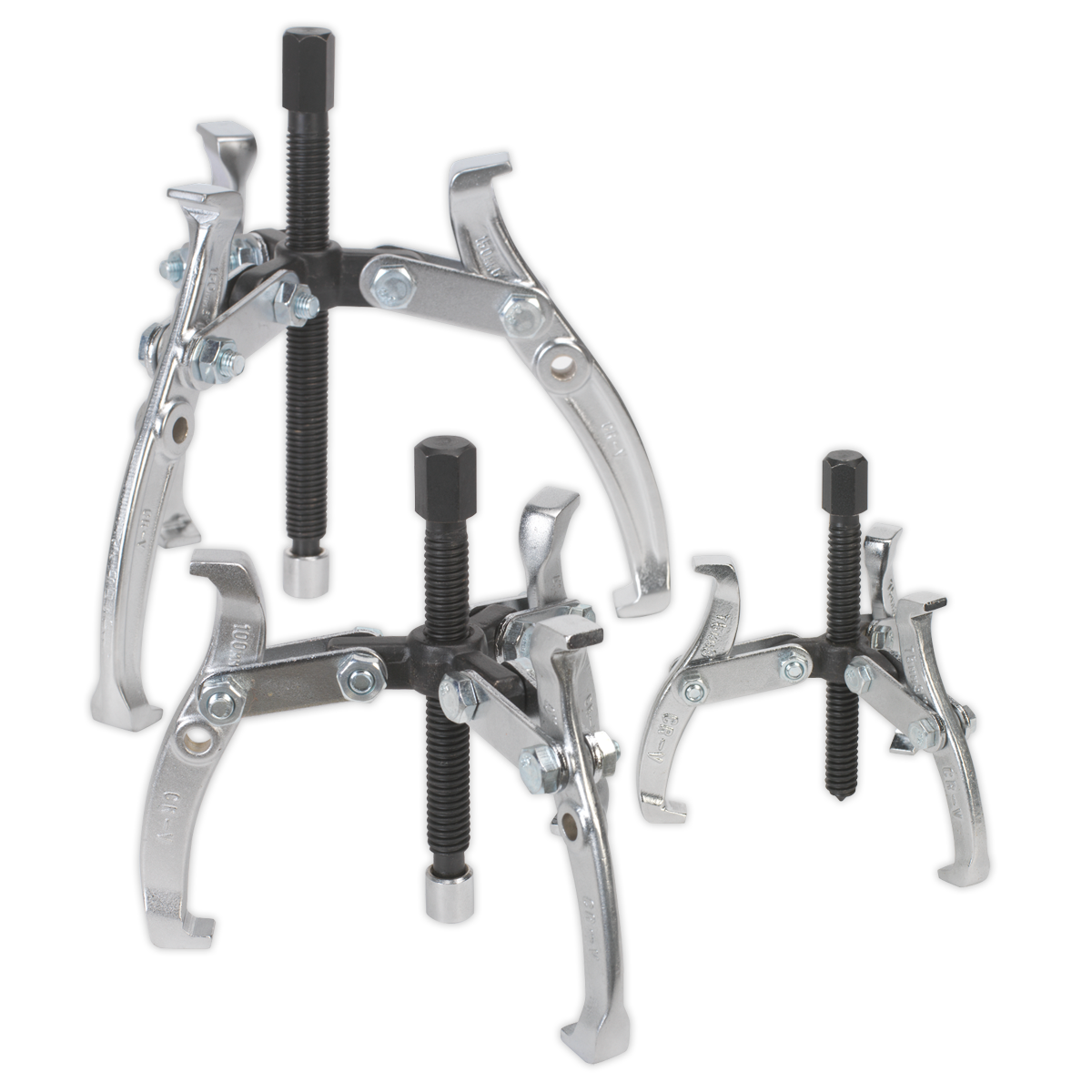 3pc Triple Leg Gear Reversible Puller Set