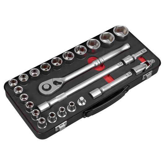 24pc 1/2"Sq Drive Socket Set - Premier Platinum Series