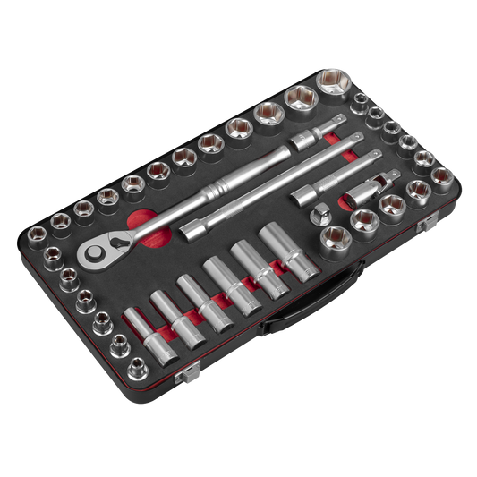 40pc 1/2"Sq Drive Socket Set - Metric/Imperial - Premier Platinum Series