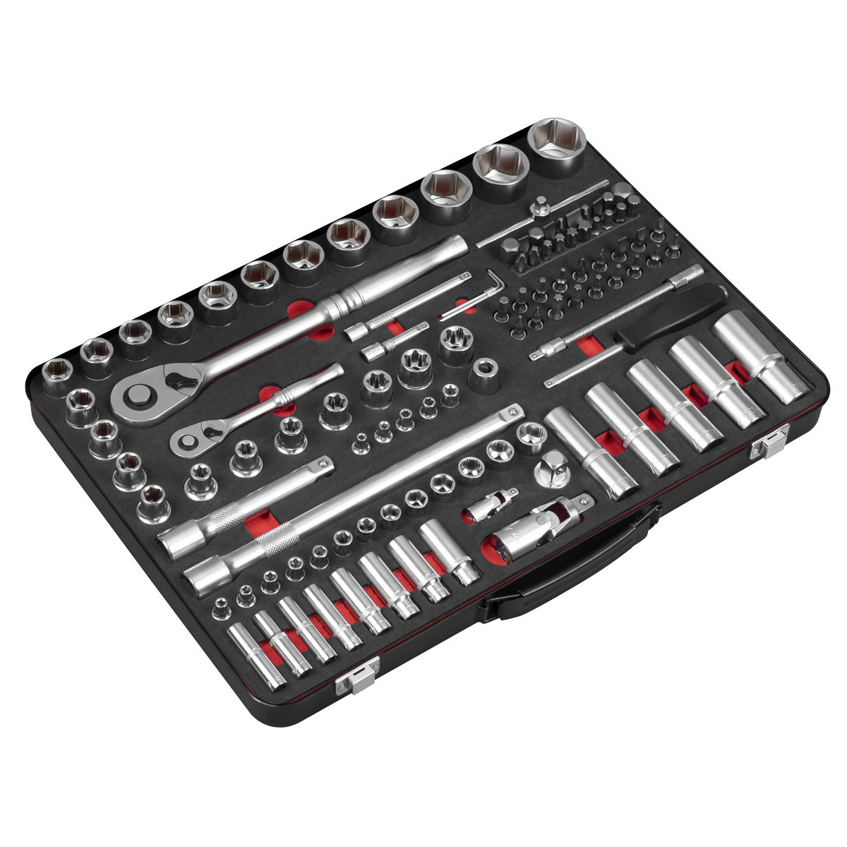 108pc 1/4" & 1/2"Sq Drive Socket Set - Premier Platinum Series