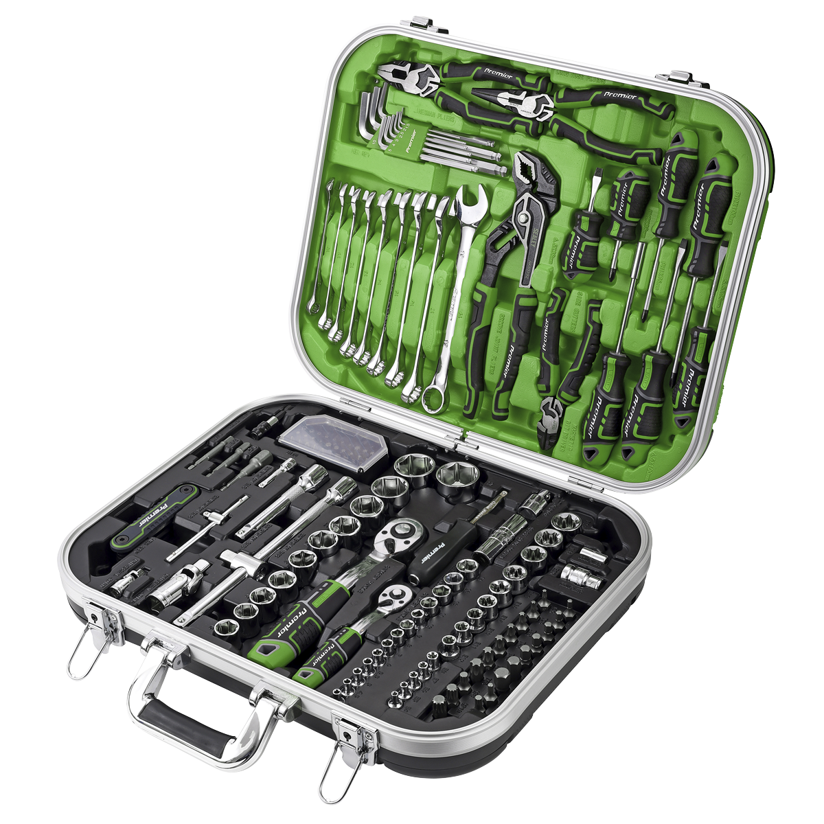 144pc Mechanic's Tool Kit - Hi-Vis Green