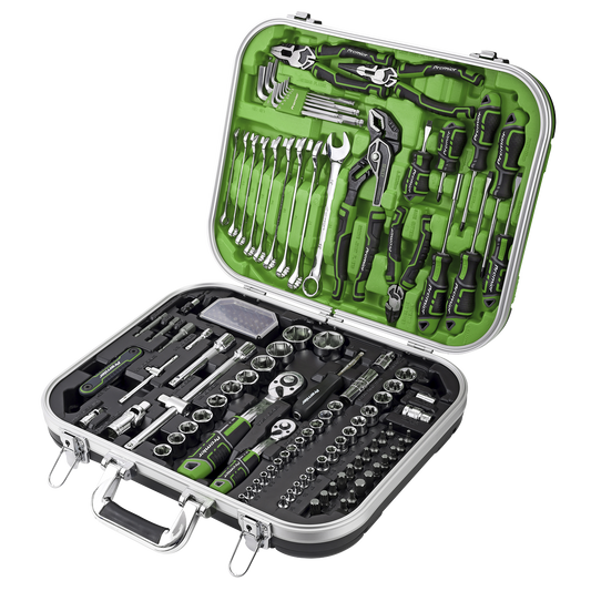 144pc Mechanic's Tool Kit - Hi-Vis Green