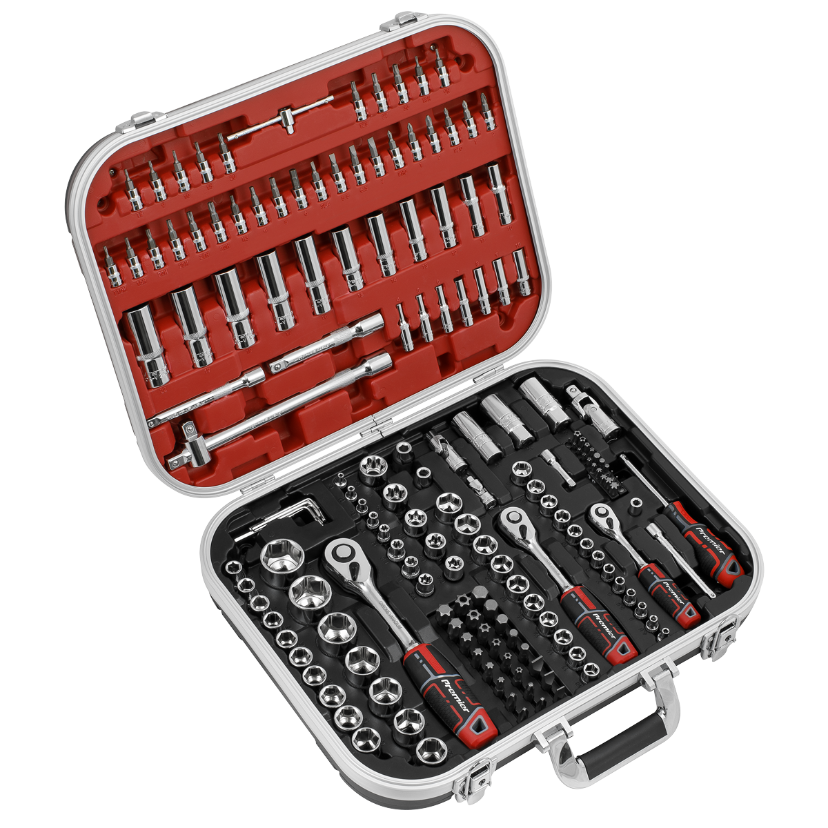 172pc 1/4", 3/8" & 1/2"Sq Drive WallDrive® Socket Set