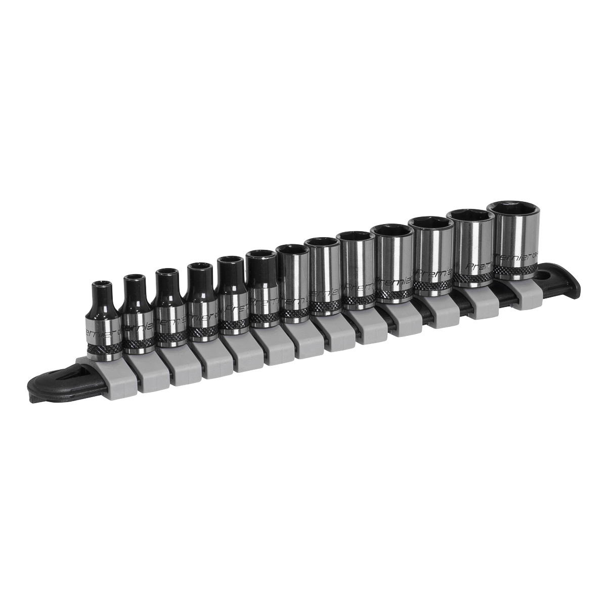 13pc 1/4"Sq Drive Socket Set - Black Series