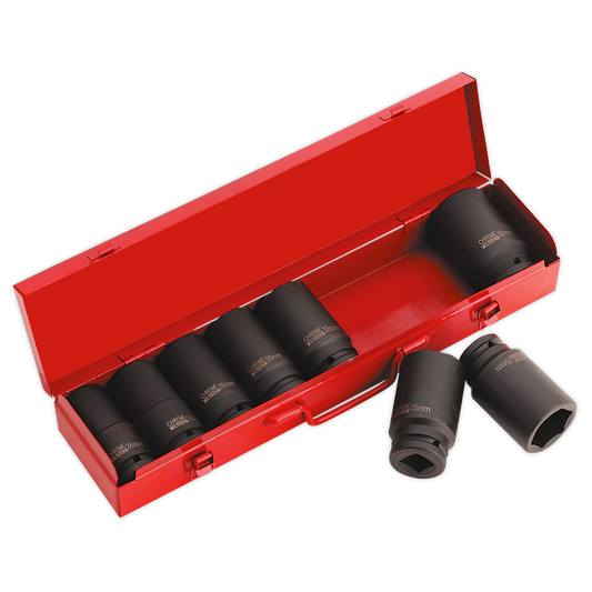 8pc 3/4"Sq Drive Deep Impact Socket Set