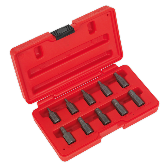 10pc Multi-Spline Screw Extractor Set