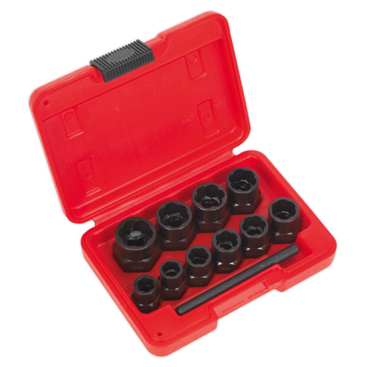 11pc 3/8"Sq Drive Bolt Extractor Set