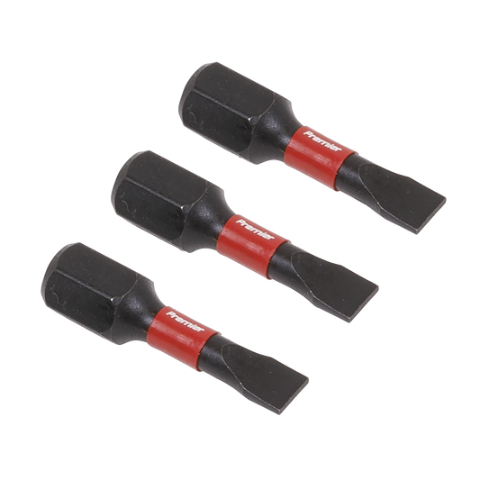 3pc 25mm Slotted 4.5mm Impact Power Tool Bits