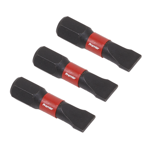 3pc 25mm Slotted 6.5mm Impact Power Tool Bit Set