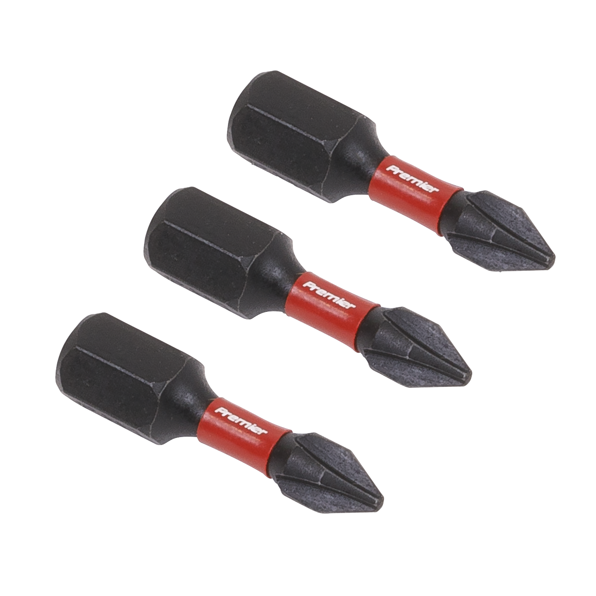 3pc 25mm Phillips #1 Impact Power Tool Bit Set