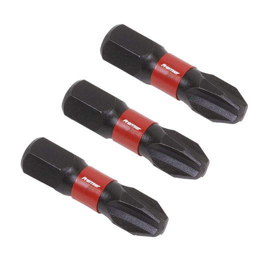 3pc 25mm Phillips #3 Impact Power Tool Bit Set
