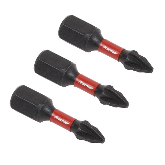 3pc 25mm Pozi #1 Impact Power Tool Bit Set