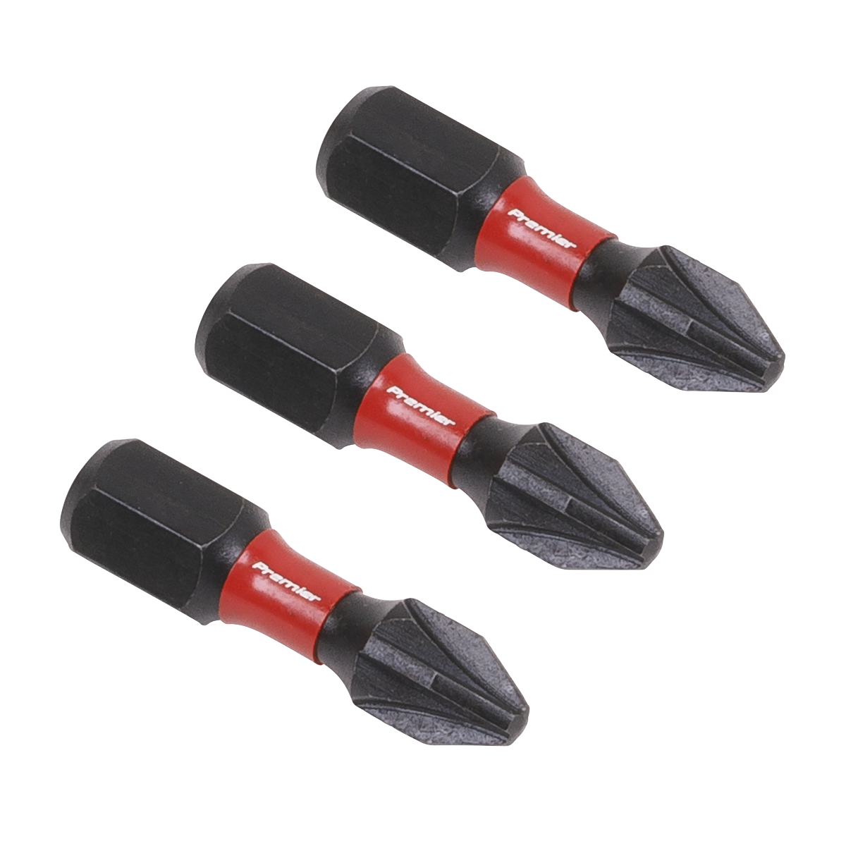 3pc 25mm Pozi #2 Impact Power Tool Bit Set