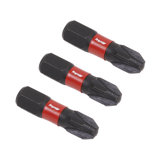 3pc 25mm Pozi #3 Impact Power Tool Bit Set