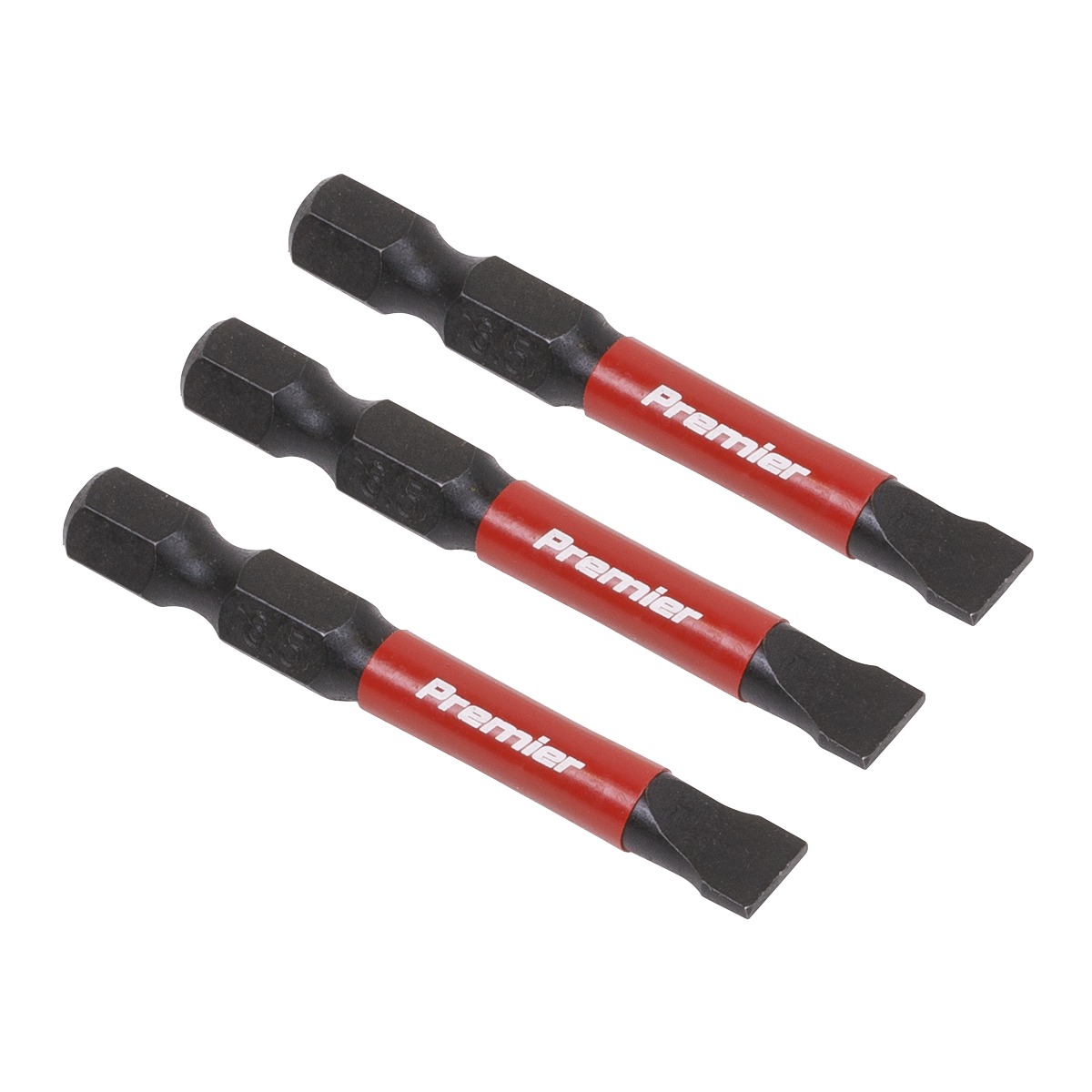3pc 50mm Slotted 6.5mm Impact Power Tool Bit Set