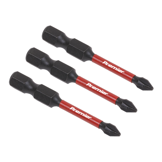 3pc 50mm Phillips #1 Impact Power Tool Bit Set
