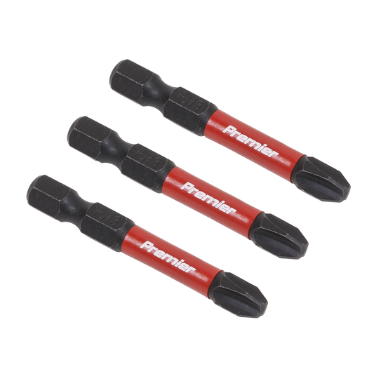 3pc 50mm Phillips #3 Impact Power Tool Bit Set