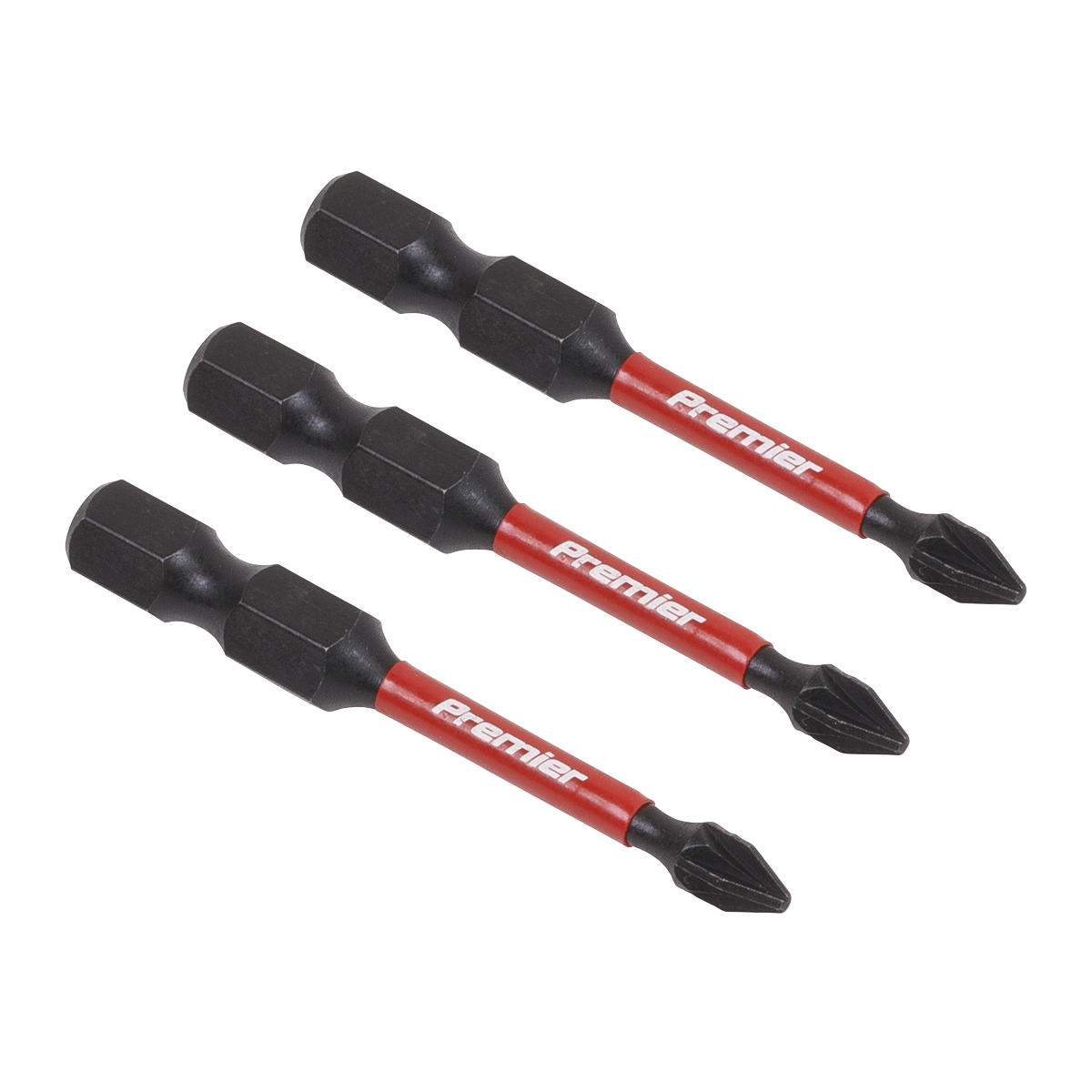 3pc 50mm Pozi #1 Impact Power Tool Bit Set