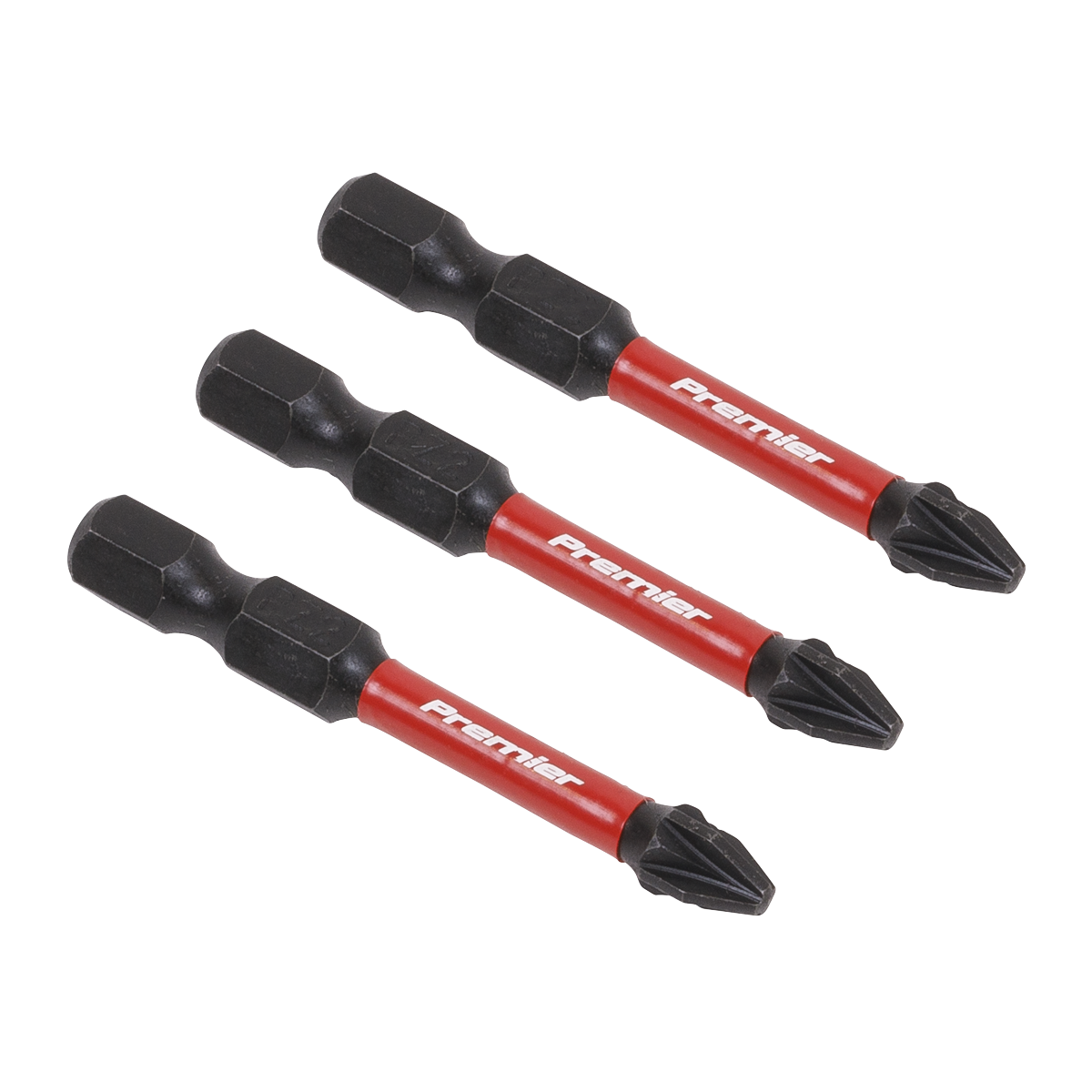 3pc 50mm Pozi #2 Impact Power Tool Bit Set