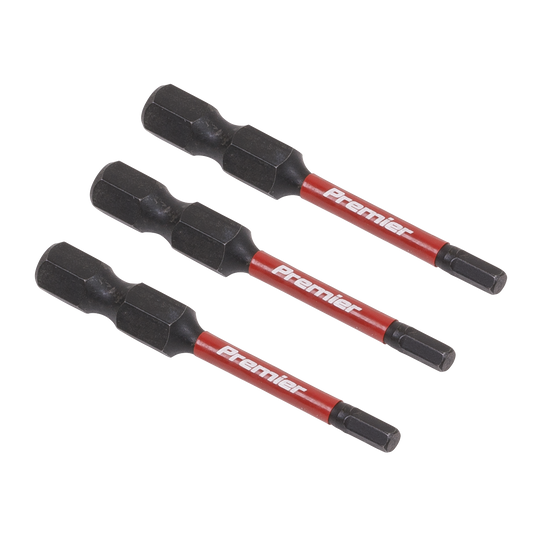 3pc 50mm Hex 3mm Impact Power Tool Bit Set