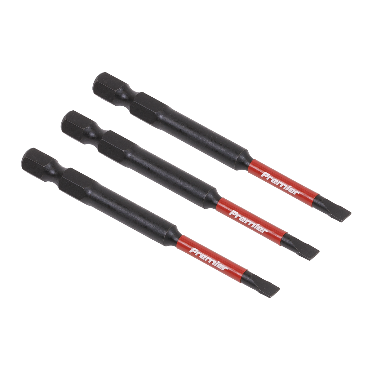 3pc 75mm Slotted 4.5mm Impact Power Tool Bit Set