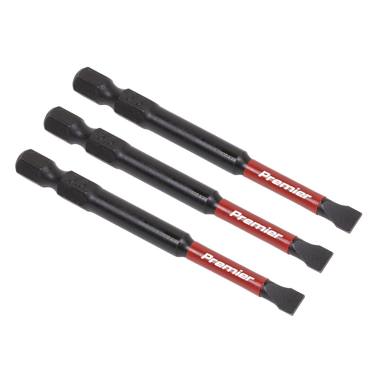 3pc 75mm Slotted 5.5mm Impact Power Tool Bit Set